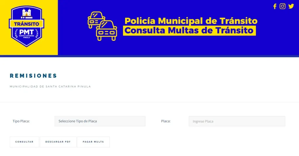 Consultar multas de tránsito en Santa Catarina Pinula