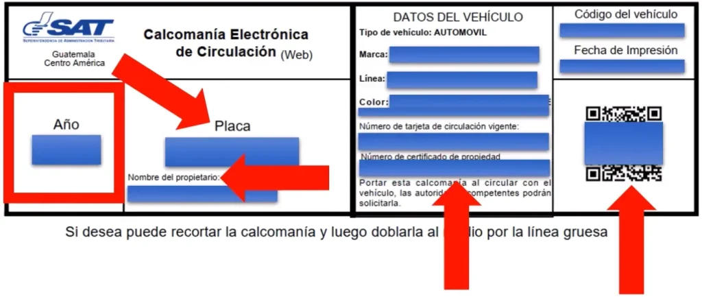 Calcomanía de vehículos pdf