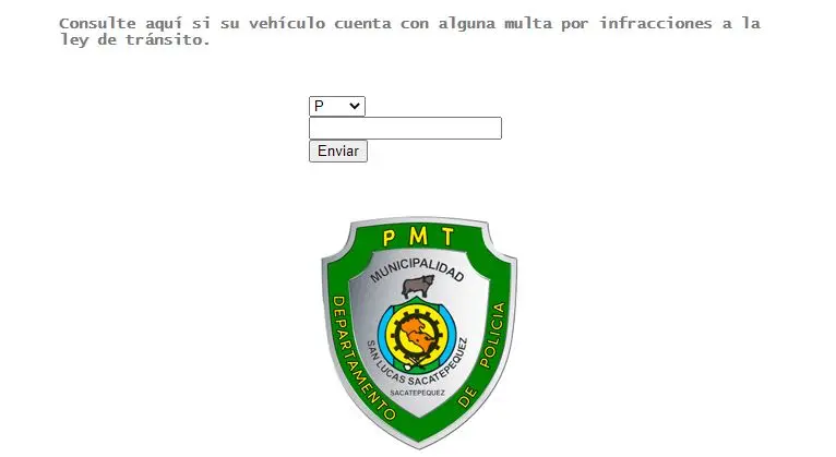 Consultar multas de tránsito en san lucas Sacatepéquez