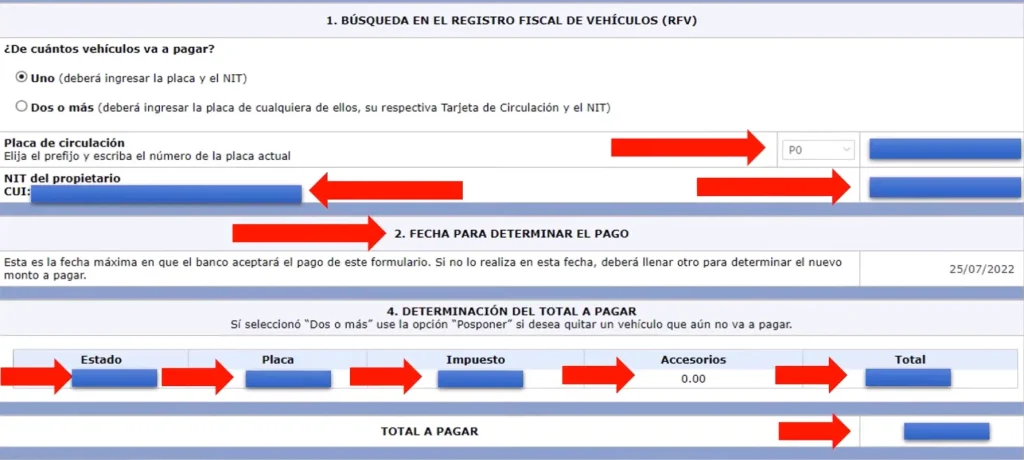 Información y fecha de pago del Impuesto de circulación